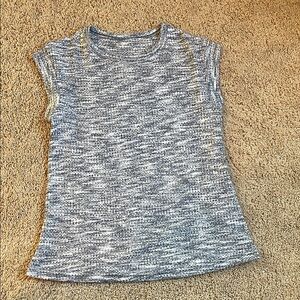 Gray Sleeveless Knit Top